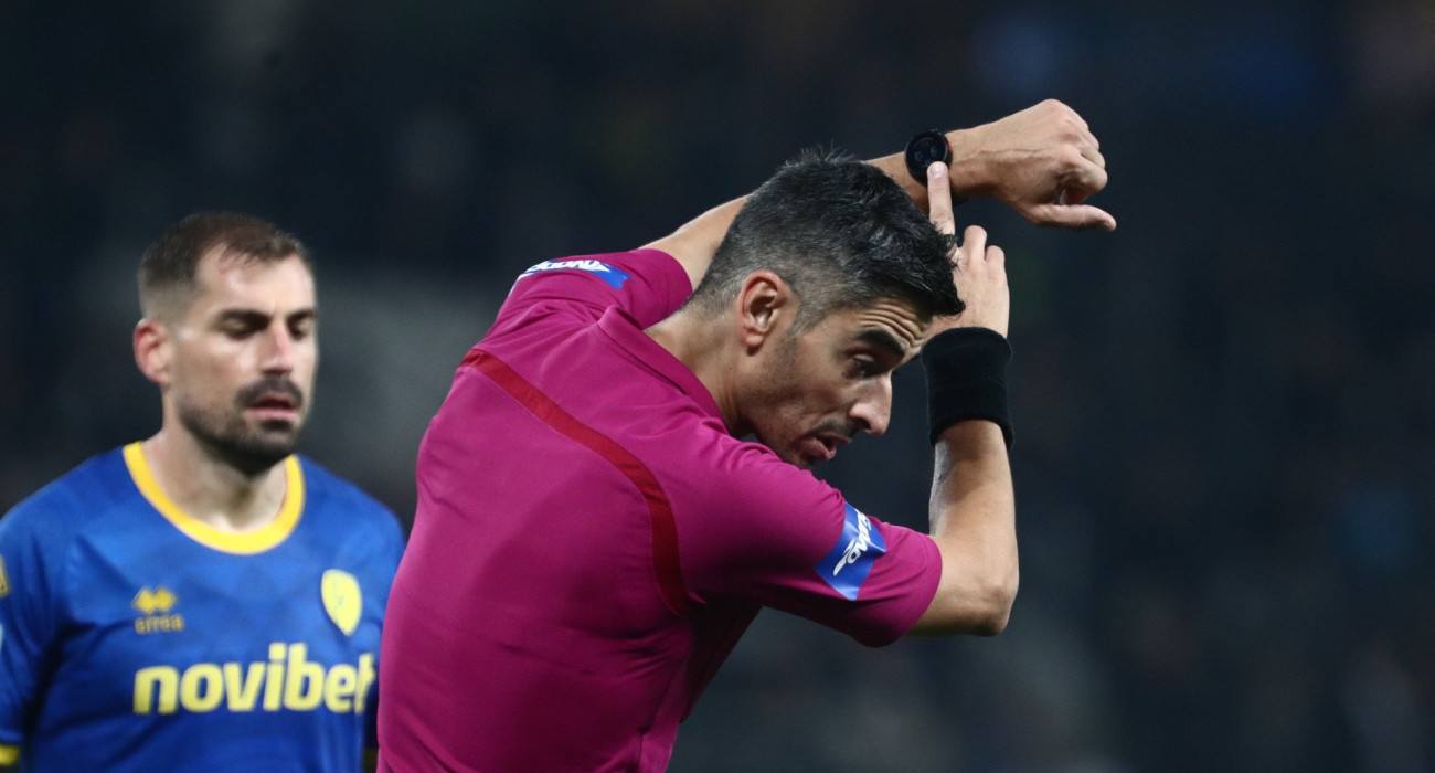 Ο διαιτητής Γιάννης Παπαδόπουλος /Πηγή: Eurokinissi