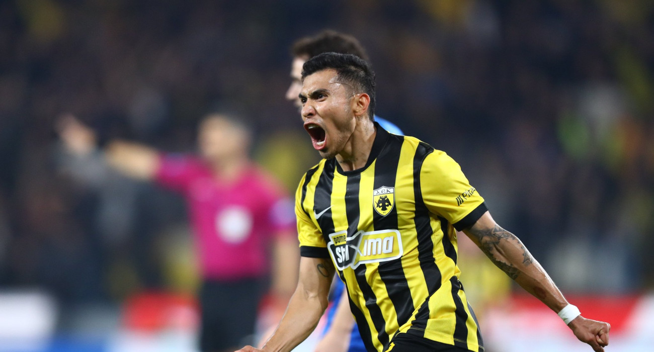 Ο Ορμπελίν Πινέδα πανηγυρίζει / Πηγή: Eurokinissi