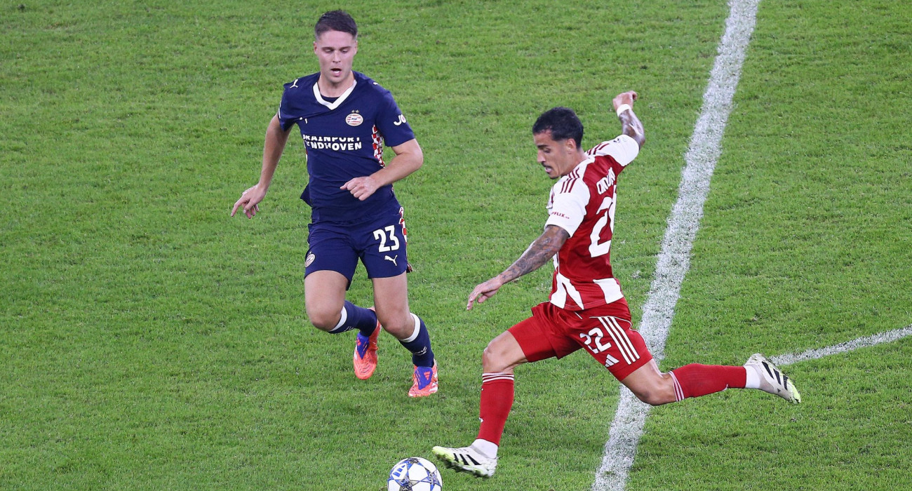 Στιγμιότυπο από την αναμέτρηση Ολυμπιακός - Αϊντχόφεν / Πηγή: Intime