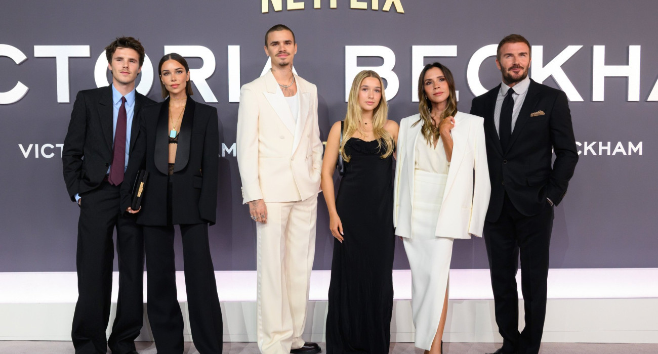 Ο Ντέιβιντ Μπέκαμ με την οικογένειά του / Photo by Karwai Tang/WireImage