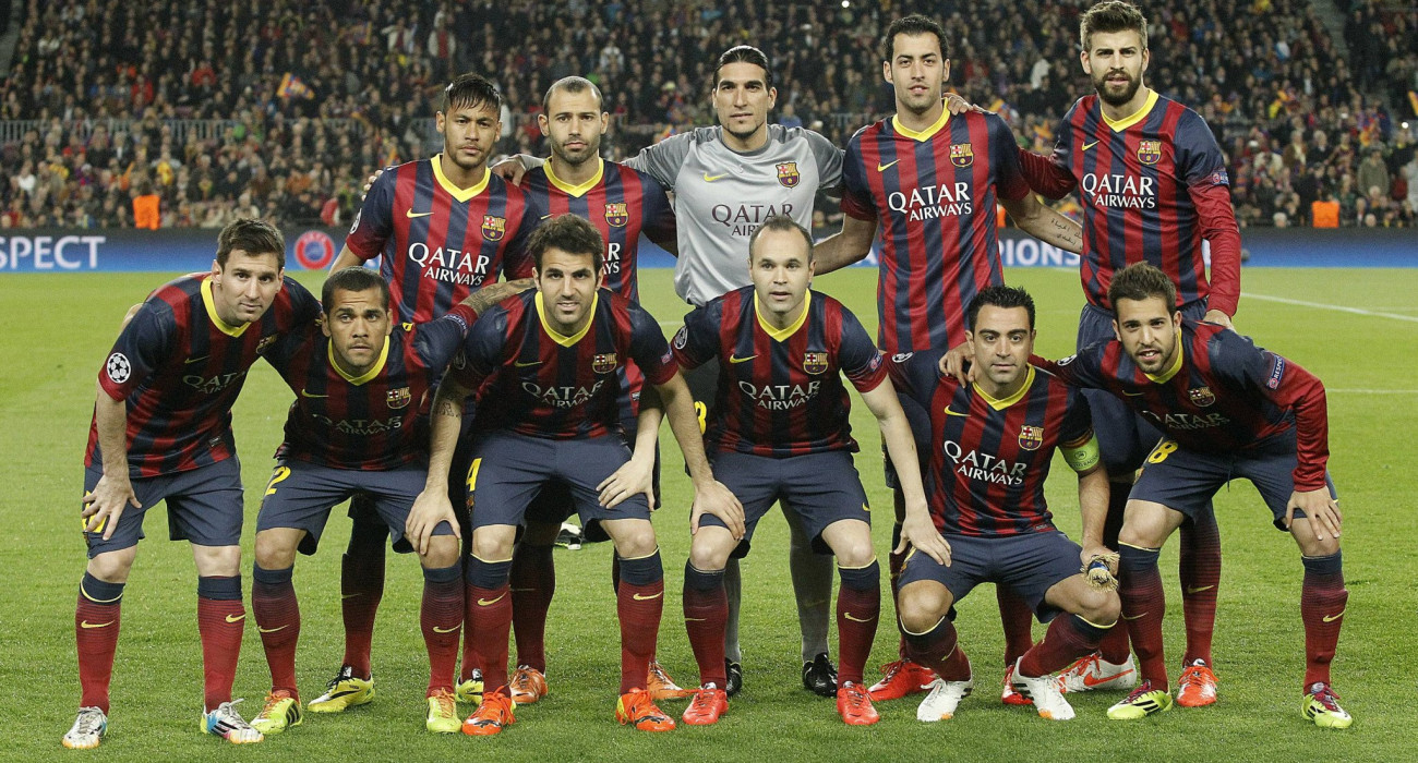Η ομάδα της Μπαρτσελόνα τη σεζόν 2013-2014 / Πηγή: Imago
