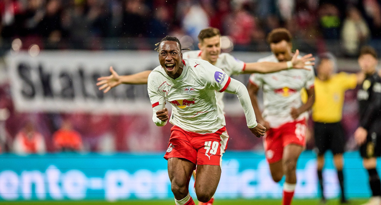 Ο Ντιομαντέ της Λειψίας πανηγυρίζει / Πηγή: Imago Ο Ντιομαντέ της Λειψίας πανηγυρίζει / Πηγή: Imago