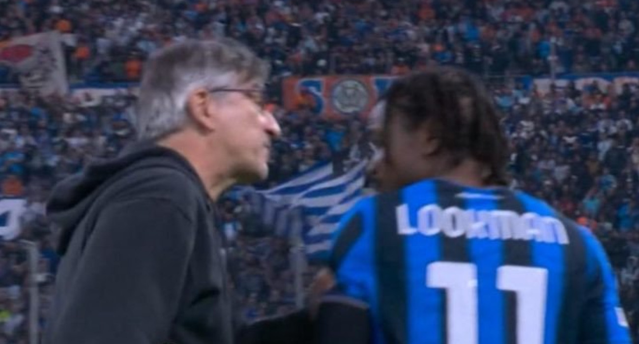 Ο Ιβάν Γιούριτς με τον Λούκμαν στο Μαρσέιγ - Αταλάντα / Screenshot