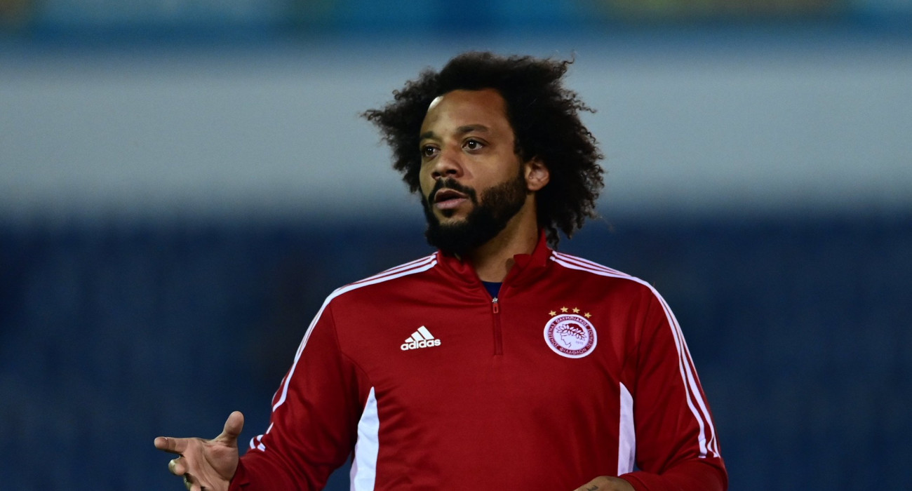 Ο Μαρσέλο με την εμφάνιση του Ολυμπιακού / Πηγή: Eurokinissi