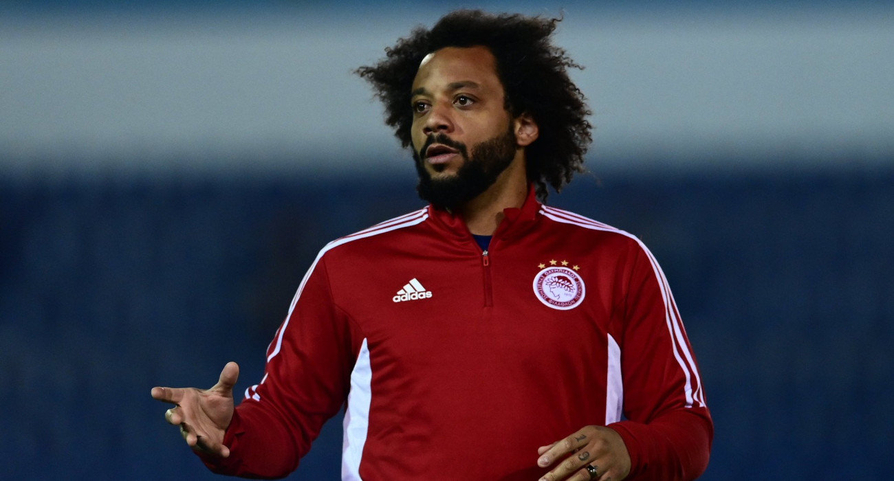 Ο Μαρσέλο με την εμφάνιση του Ολυμπιακού / Πηγή: Eurokinissi