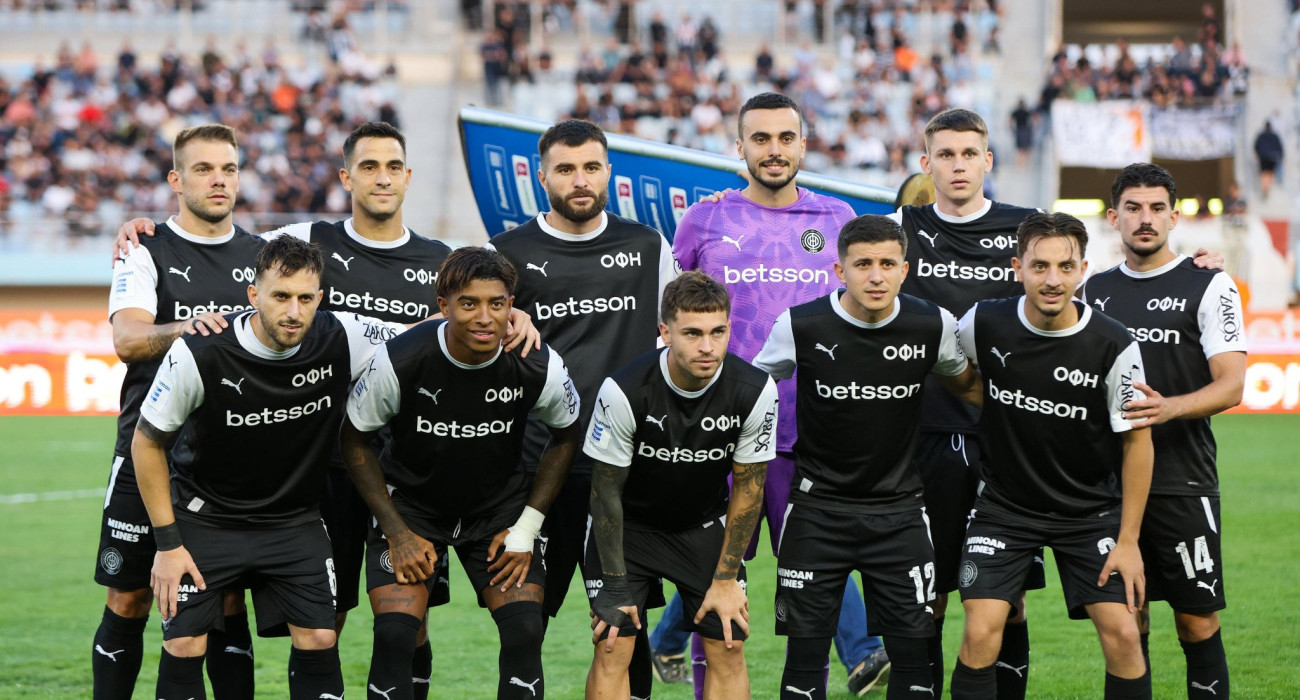 Οι ποδοσφαιριστές του ΟΦΗ / Πηγή: Eurokinissi Οι ποδοσφαιριστές του ΟΦΗ / Πηγή: Eurokinissi