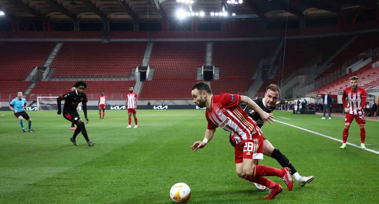 Φάση από το τελευταίο ματς Ολυμπιακός-Αϊντχόφεν /Πηγή: Intime