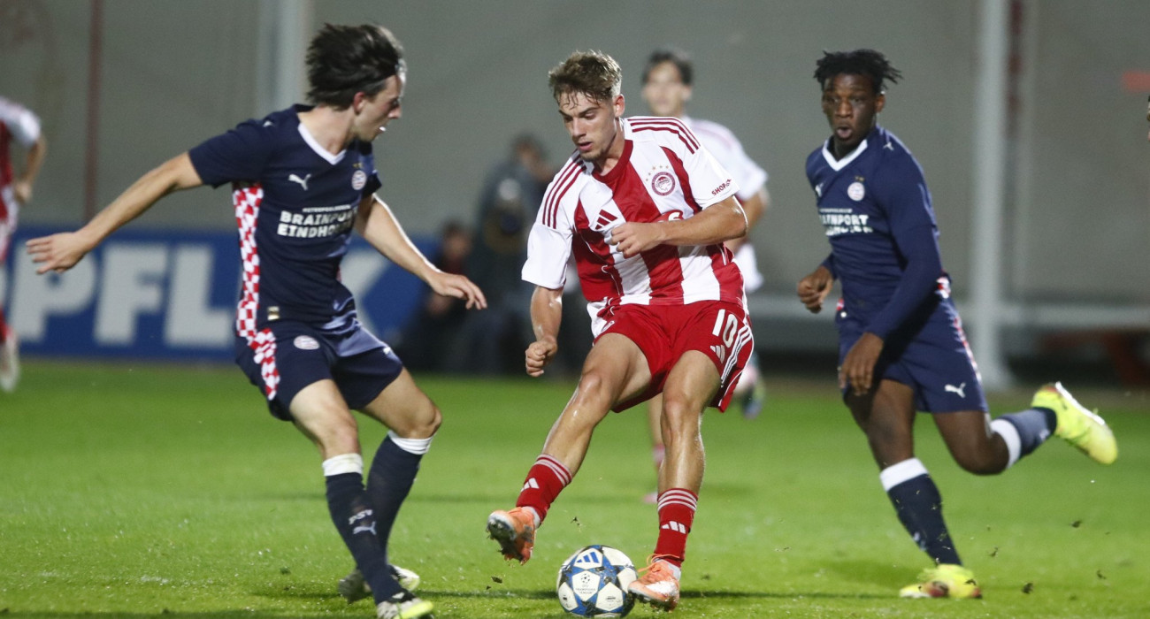 Στιγμιότυπο από την αναμέτρηση Ολυμπιακός - Αϊντχόφεν (Κ19) / Πηγή: Eurokinissi