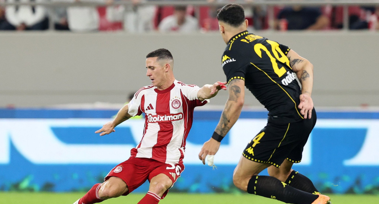 Το γκολ του Ποντένσε στο Ολυμπιακός-Άρης / Πηγή: Intime Το γκολ του Ποντένσε στο Ολυμπιακός-Άρης / Πηγή: Intime