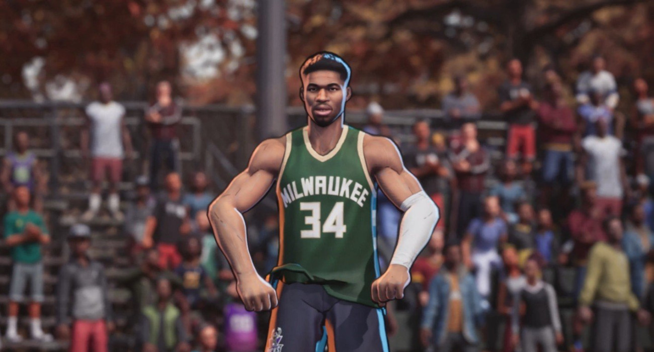 Ο εικονικός Γιάννης Αντετοκούνμπο σε στιγμιότυπο από το trailer του NBA The Run / Screenshot Ο εικονικός Γιάννης Αντετοκούνμπο σε στιγμιότυπο από το trailer του NBA The Run / Screenshot