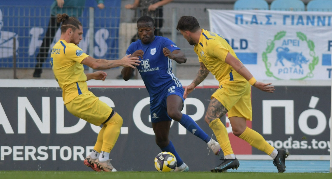 Στιγμιότυπο από την αναμέτρηση ΠΑΣ Γιάννια - Καβ΄άλα / Πηγή: Eurokinissi