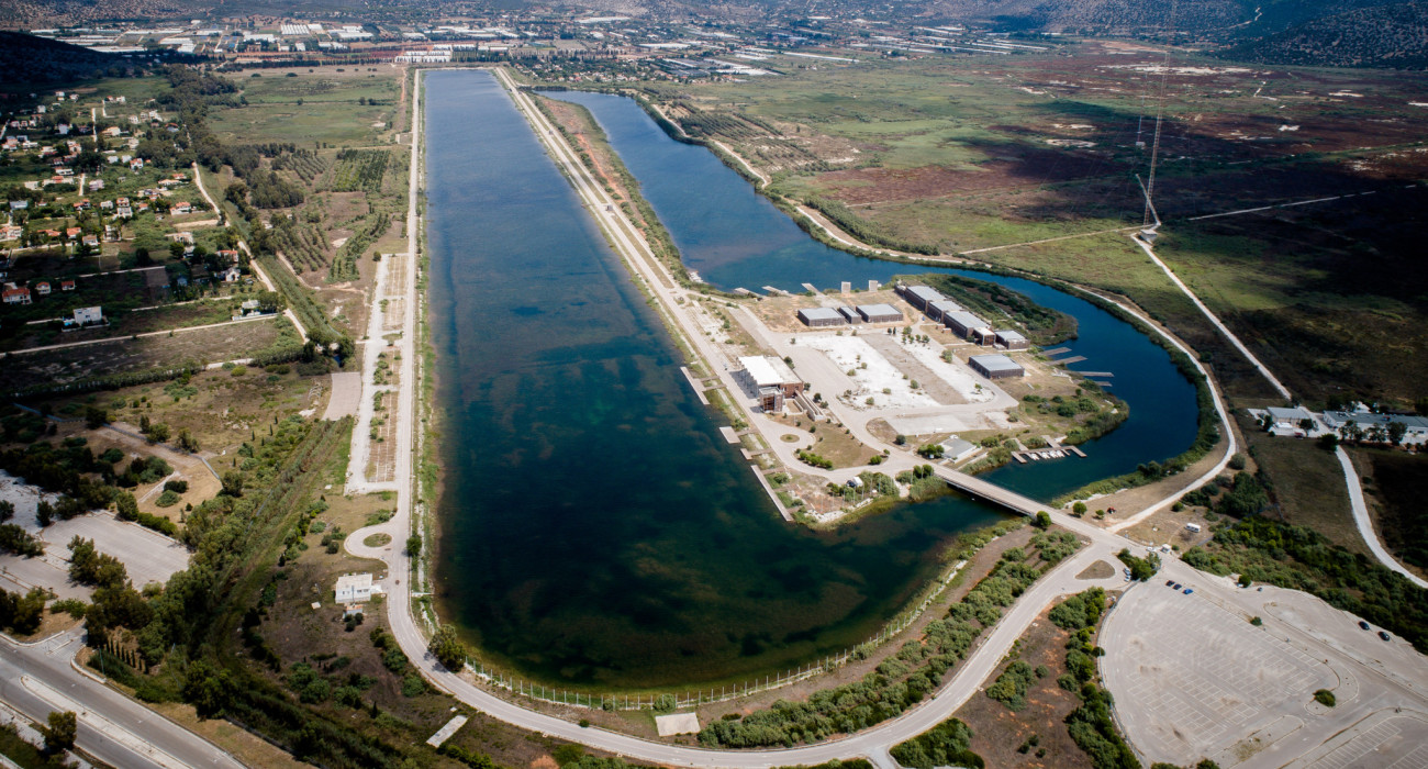 Το κωπηλατοδρόμιο στον Σχοινιά / Πηγή: Eurokinissi