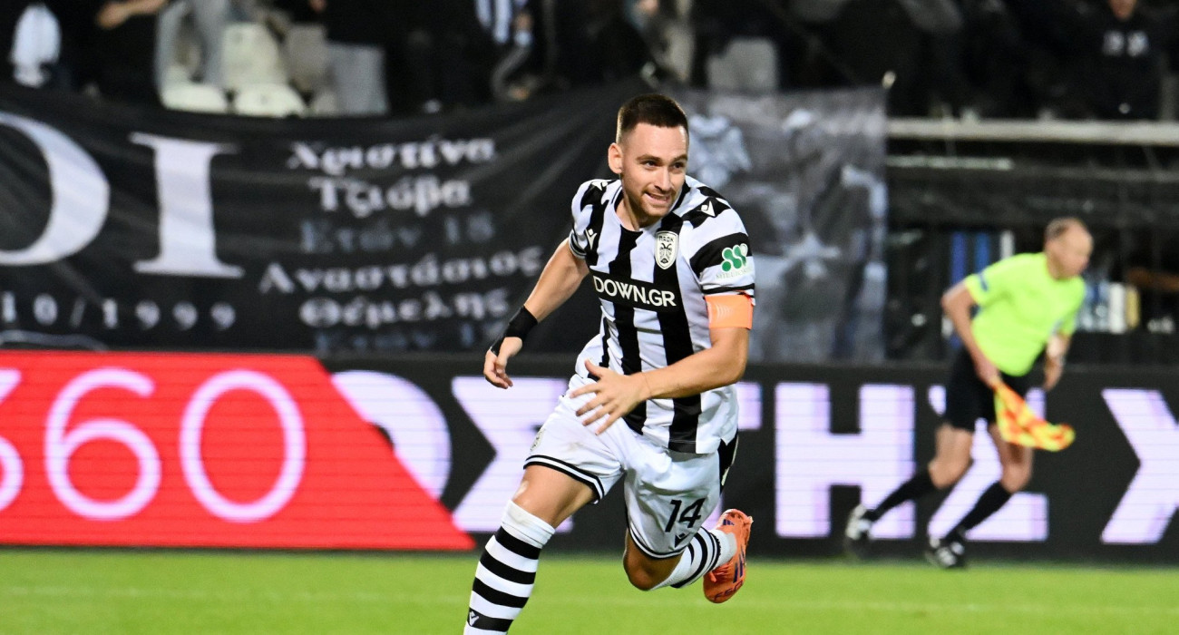 Ο Αντρίγια Ζίβκοβιτς πανηγυρίζει με τον ΠΑΟΚ / Πηγή: Intime