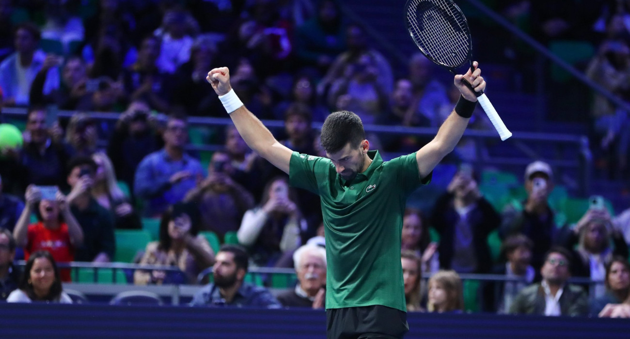 Ο Νόβακ Τζόκοβιτς στον πανηγυρισμό του μετά τη νίκη / Πηγή: Intime