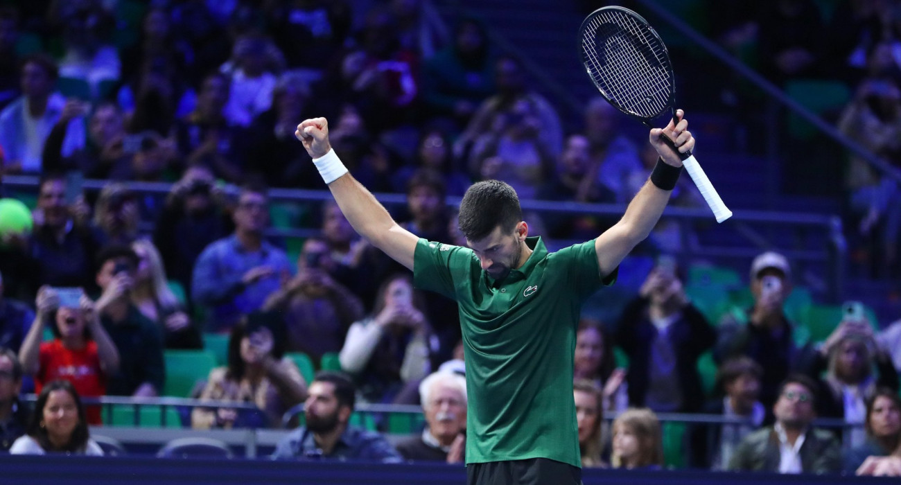 Ο Νόβακ Τζόκοβιτς στον πανηγυρισμό του μετά τη νίκη / Πηγή: Intime