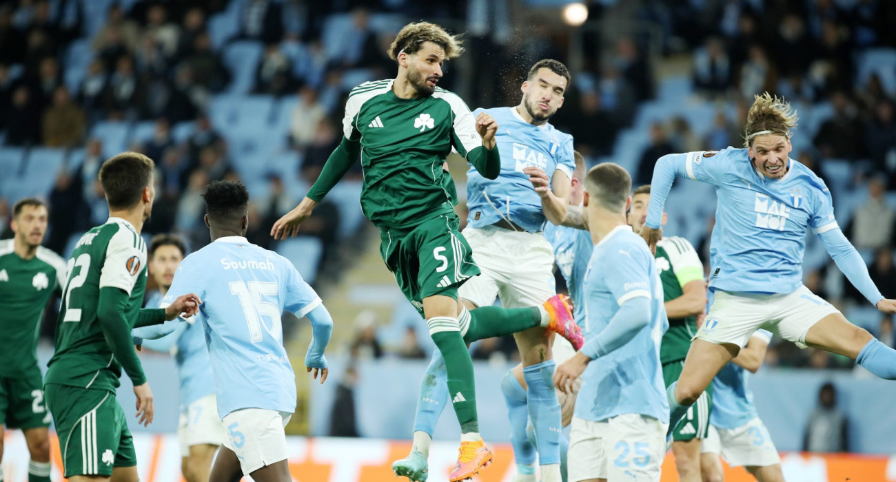 Στιγμιότυπο από την αναμέτρηση Μάλμε - Παναθηναϊκός / Πηγή: Intime