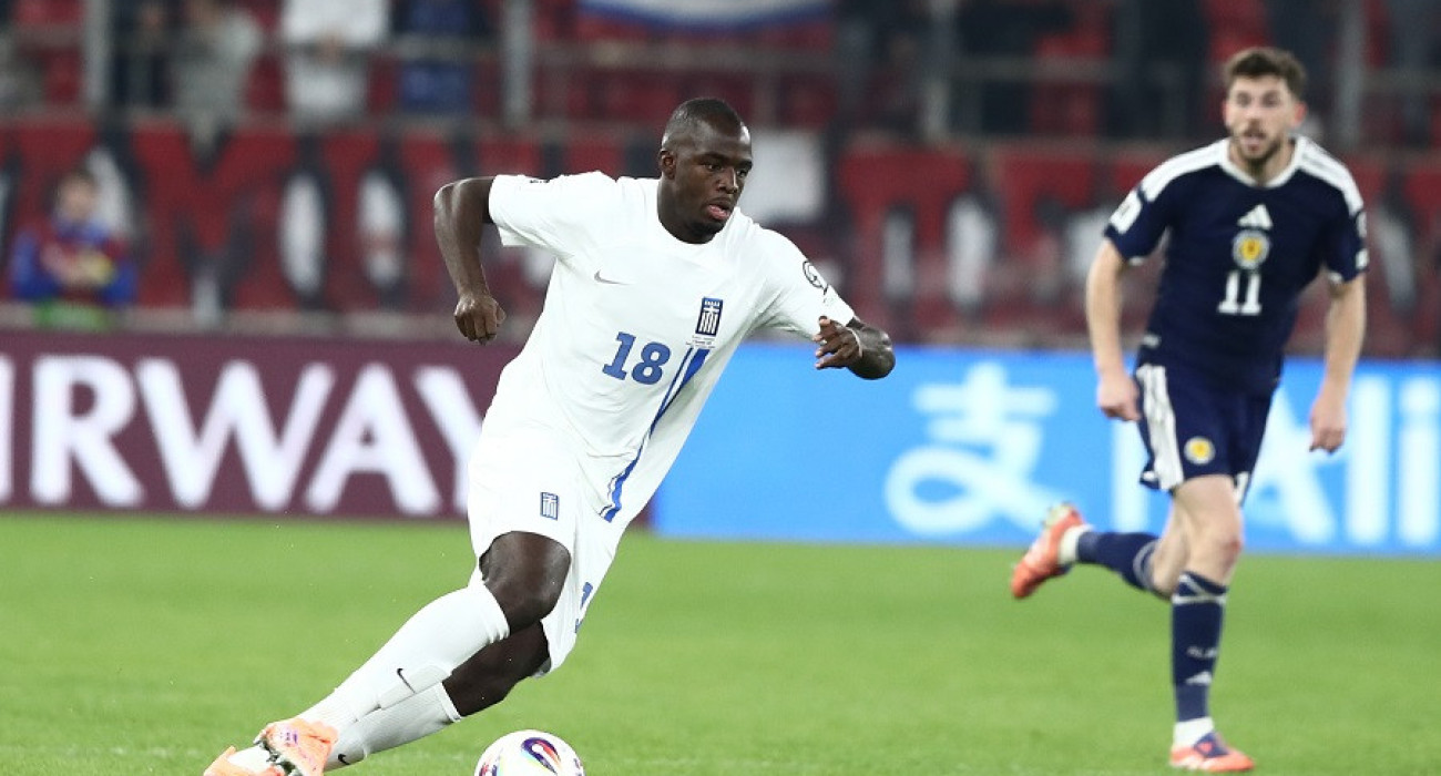 Ο Ανδρέας Τεττέη στο ντεμπούτο του με την Εθνική Ελλάδας / Πηγή: InTime