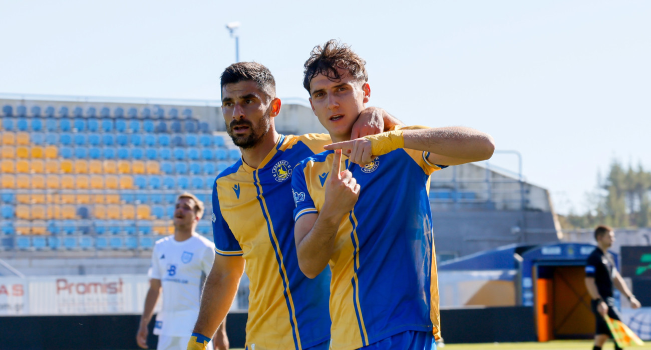 Οι παίκτες του Αστέρα AKTOR B πανηγυρίζουν / Πηγή: Eurokinissi