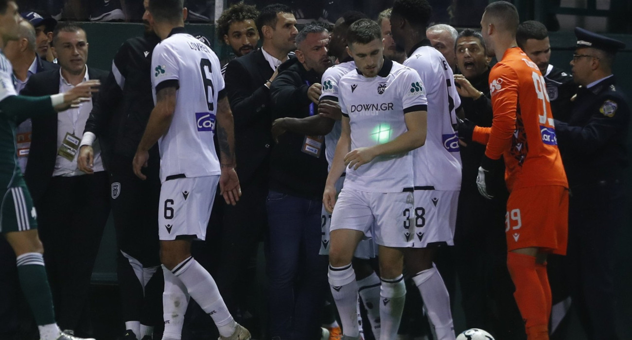 Η ένταση στο φινάλε του Παναθηναϊκός - ΠΑΟΚ, Πηγή: Eurokinissi