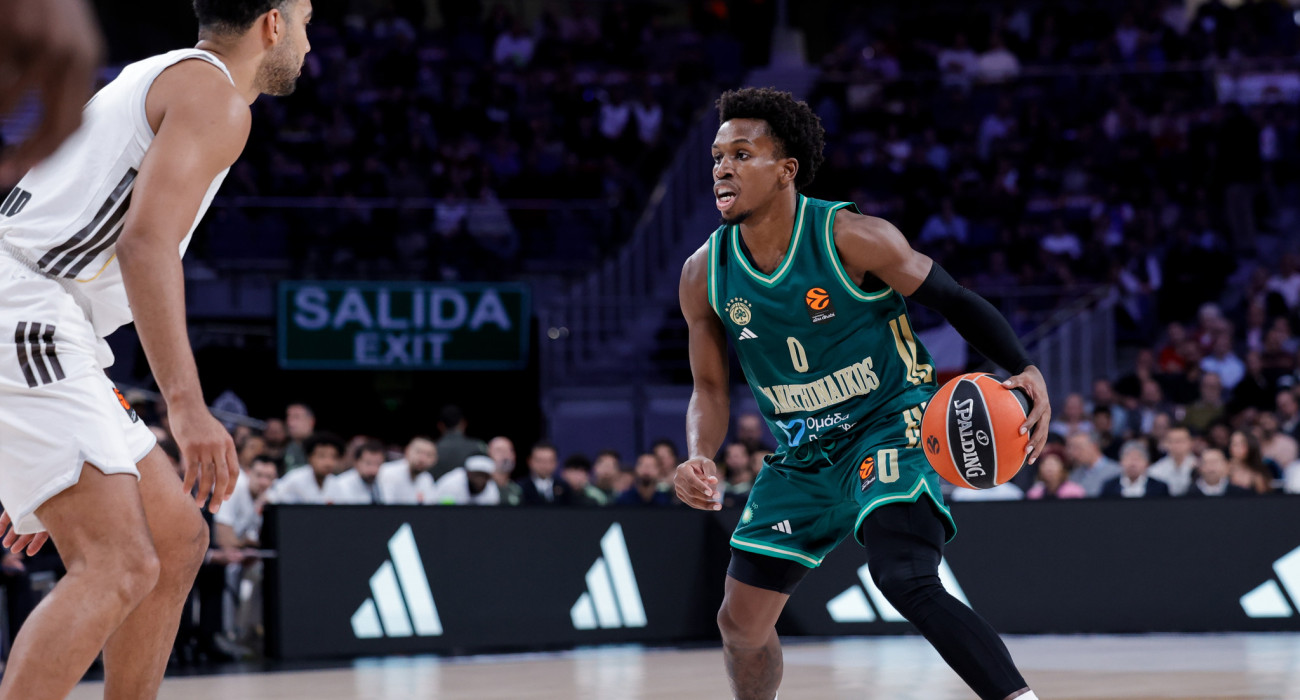 Ο Τι Τζέι Σορτς στο ματς του Παναθηναϊκού με τη Ρεάλ Μαδρίτης/Πηγή: Eurokinissi