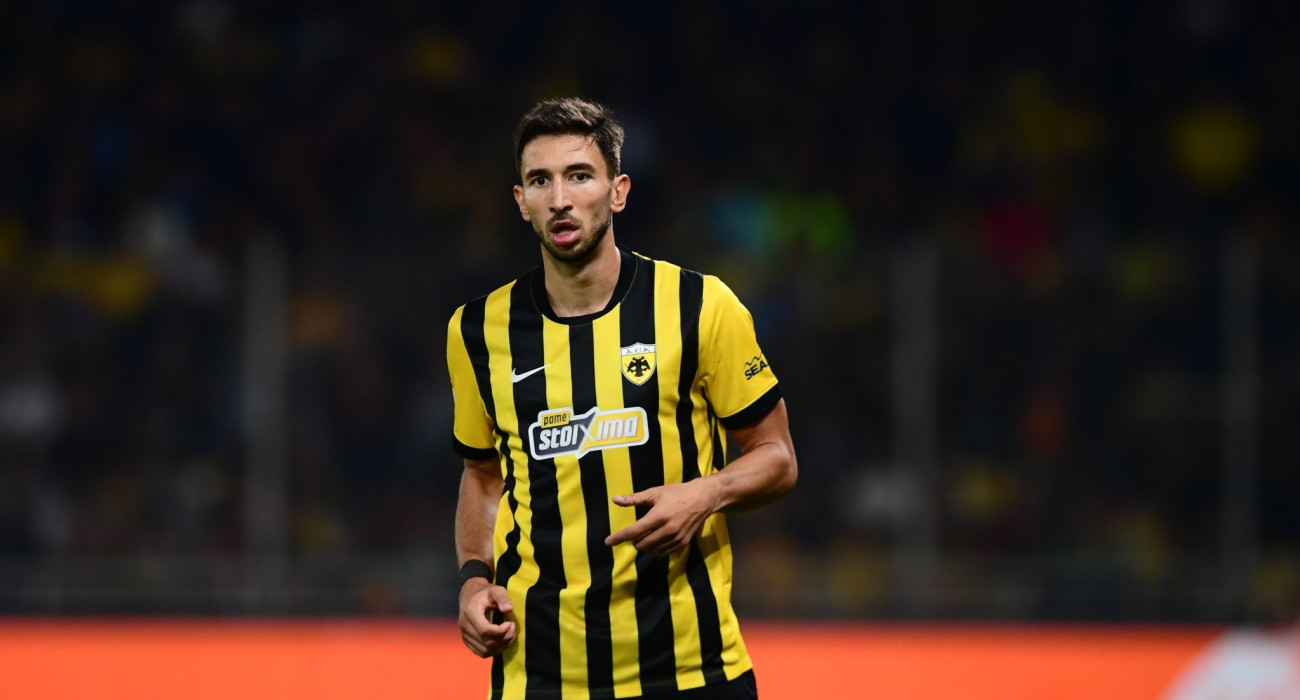 Ο Μάρκο Γκρούγιτς σε αγώνα της ΑΕΚ / Πηγή: Eurokinissi