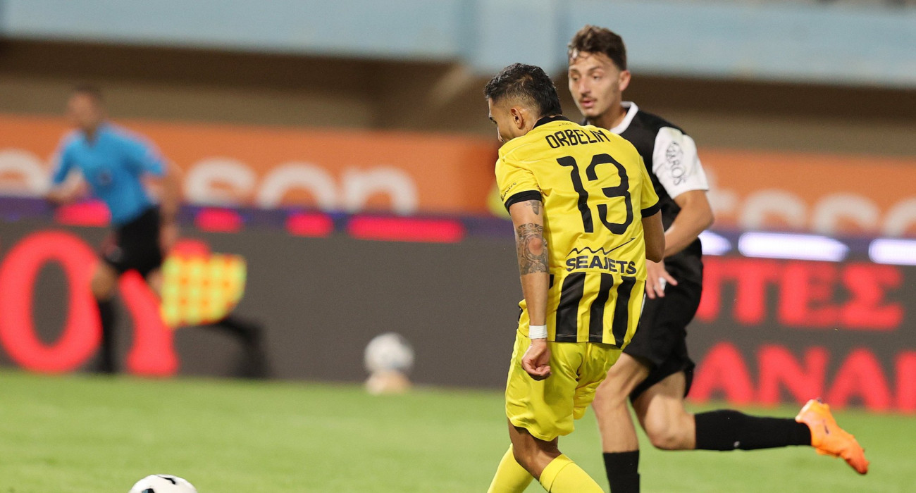 To πλασέ του Πινέδα για το γκολ της ΑΕΚ / Πηγή: Intime