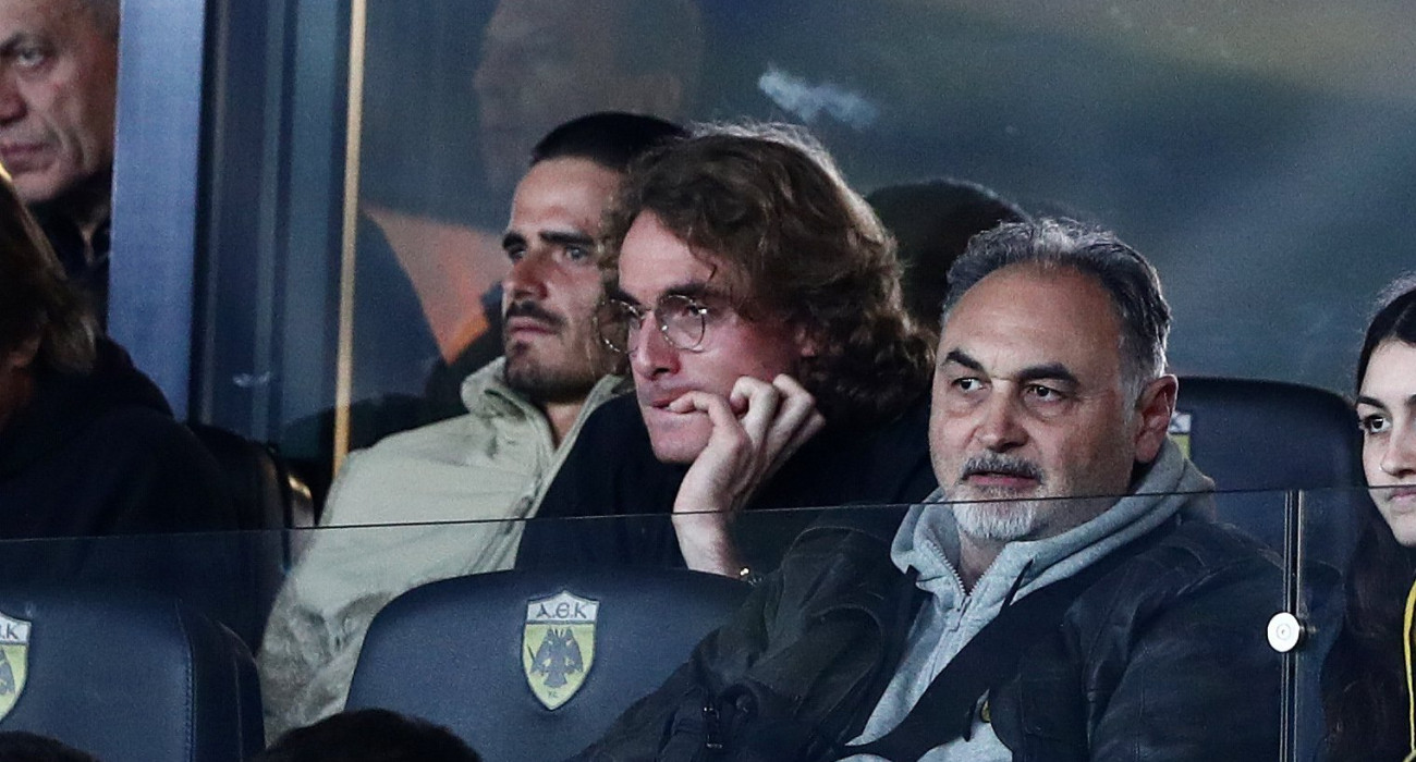 Ο Στέφανος Τσιτσιπάς στο ΑΕΚ-Σάμροκ Ρόβερς / Πηγή: Intime