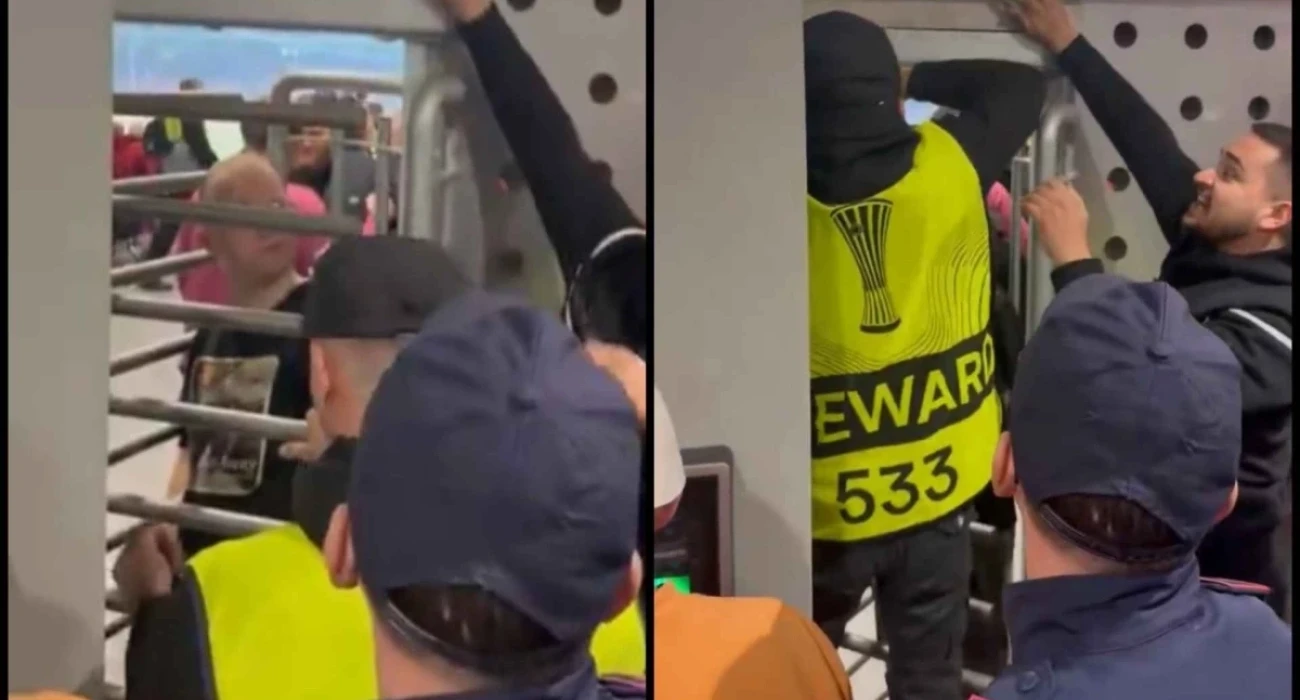 Ο Άγγλος οπαδός που κόλλησε στο τουρνικέ / Screenshot