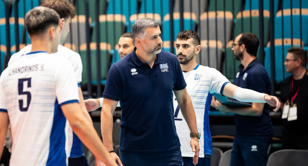 Ο ομορσπονδιακός προπονητής, Κώστας Χριστοφιδέλης / Πηγή: CEV