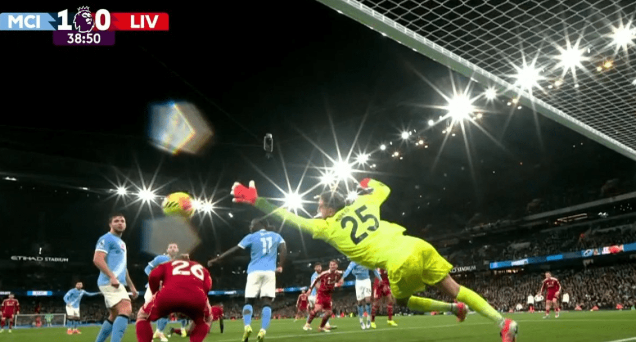 Στιγμιότυπο από το ακυρωθέν γκολ της Λίβερπουλ / Screenshot