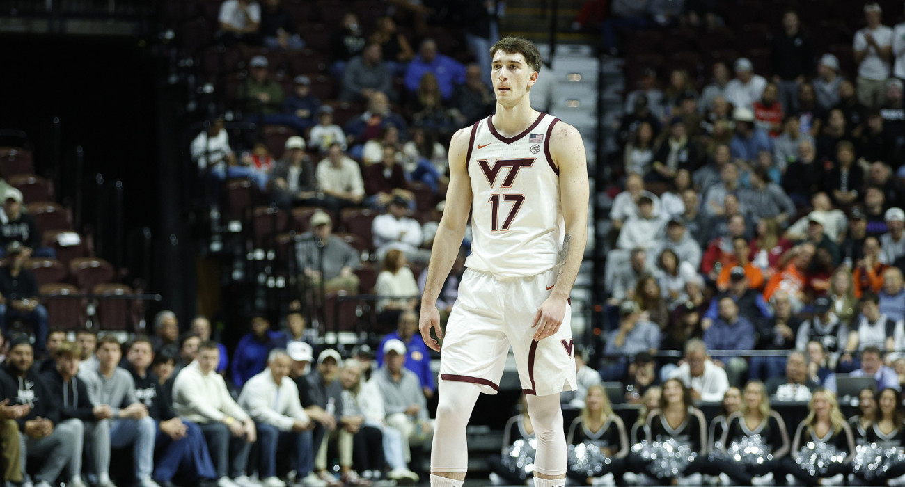 Ο Νεοκλής Αβδάλας με τη φανέλα του Βιρτζίνια Τεκ, Πηγή: M. Anthony Nesmith/Icon Sportswire via Getty Images/Ideal Images