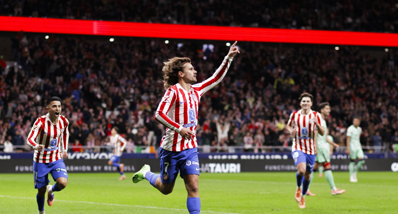 O Αντουάν Γκριεζμάν πανηγυρίζει για την Ατλέτικο Μαδρίτης / Πηγή: Imago