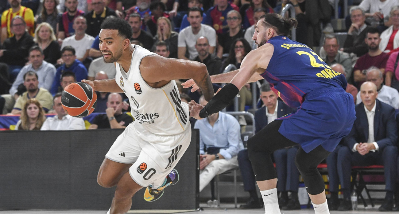 Φάση από τον αγώνα της Ρεάλ Μαδρίτης με την Μπαρτσελόνα για τη EuroLeague/Πηγή: imago