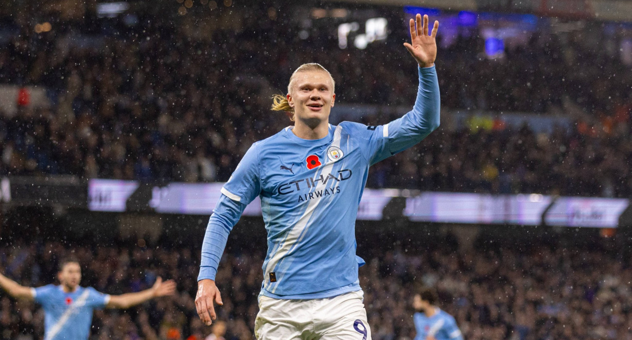 Ο Έρλινγκ Χάαλαντ πανηγυρίζει / Πηγή: Imago