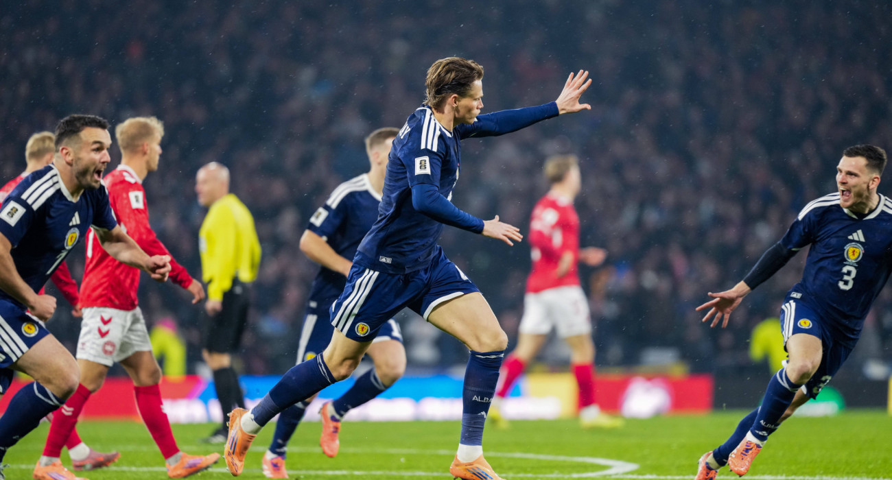 Οι παίκτες της Σκωτίας πανηγυρίζουν / Πηγή: Imago