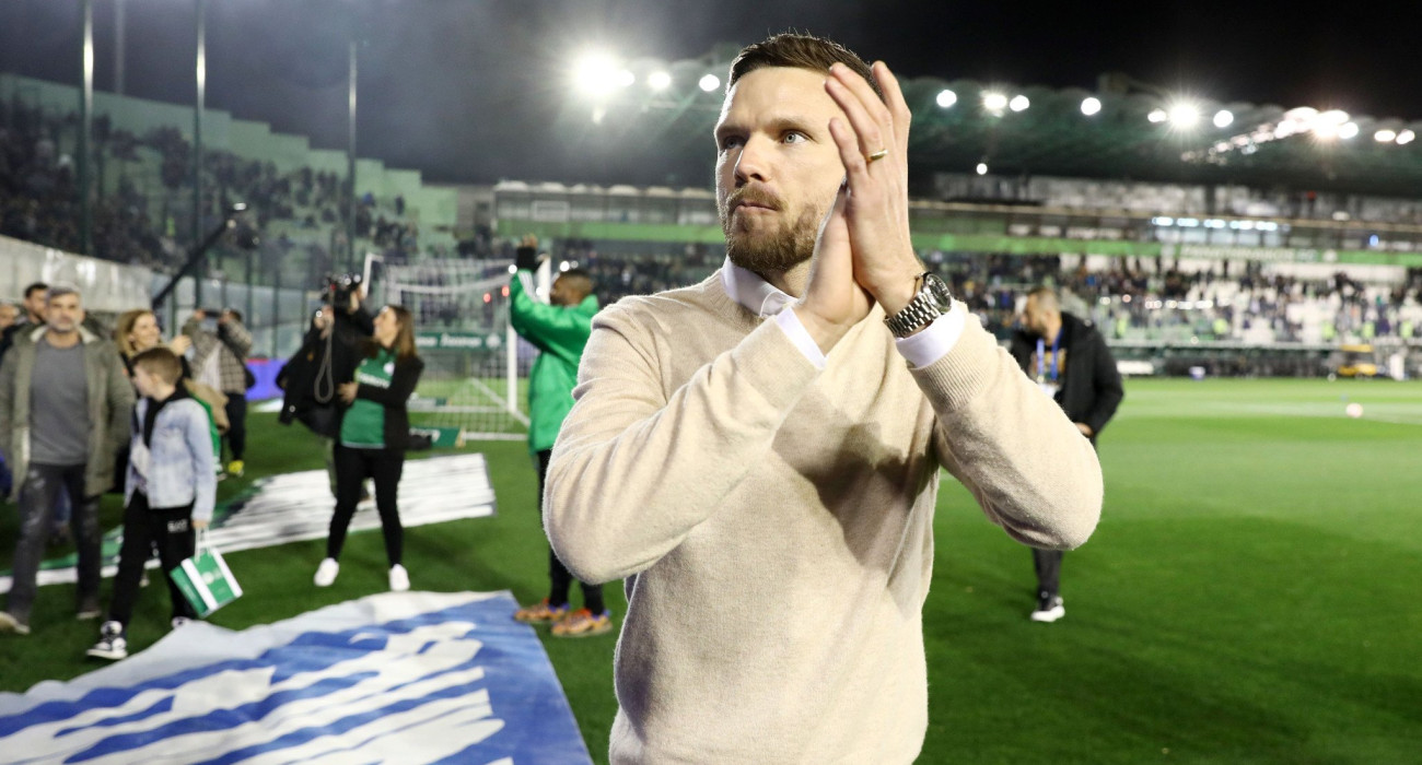 Ο Μάρκους Μπεργκ κατά τη βράβευσή του από τον Παναθηναϊκό στις 22 Ιανουαρίου 2023 - ΠΗΓΗ: INTIME