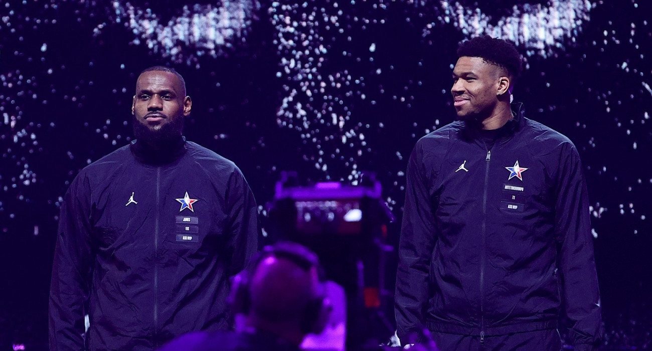 O ΛεΜπρόν Τζέιμς... πρώτος και ο Γιάννης Αντετοκούνμπο τέταρτος! / Πηγή: Tim Nwachukwu / Getty Images / Ideal Images