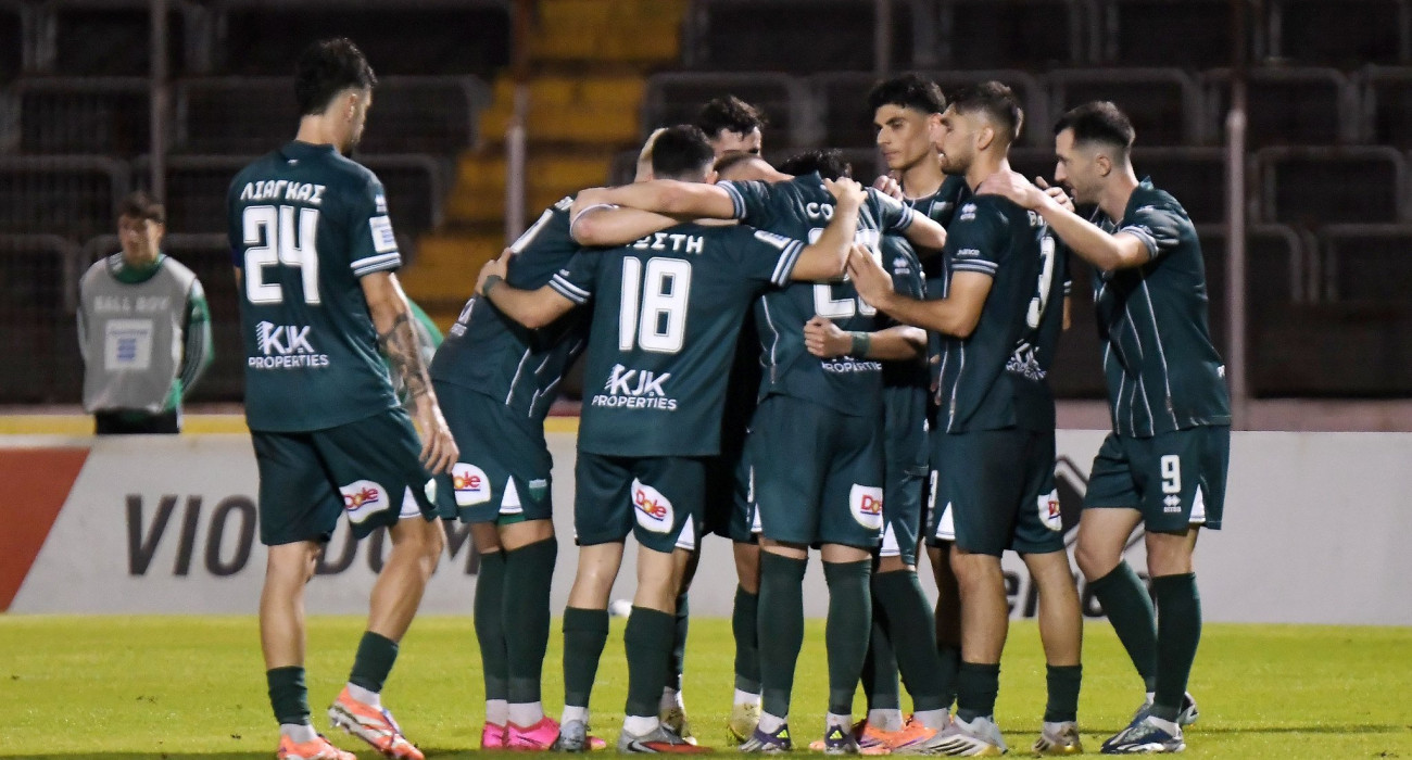 Οι ποδοσφαιριστές του Λεβαδειακού πανηγυρίζουν / Πηγή: Eurokinissi