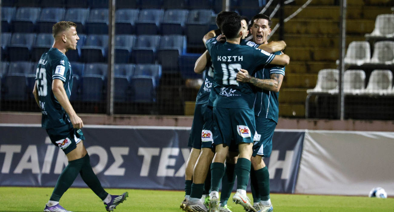 Οι ποδοσφαιριστές του Λεβαδειακού πανηγυρίζουν / Πηγή: Eurokinissi