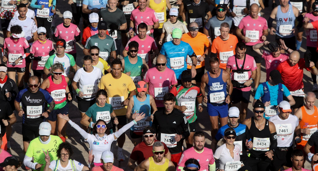 Στιγμιότυπο από τον 41ο Αυθεντικό Μαραθώνιο της Αθήνας / Πηγή: Eurokinissi