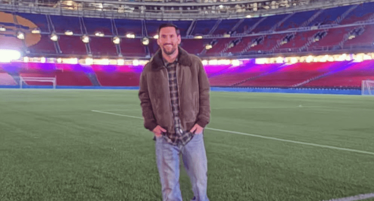 Ο Λιονέλ Μέσι στο νέο «Καμπ Νου» / Πηγή: Instagram @leomessi