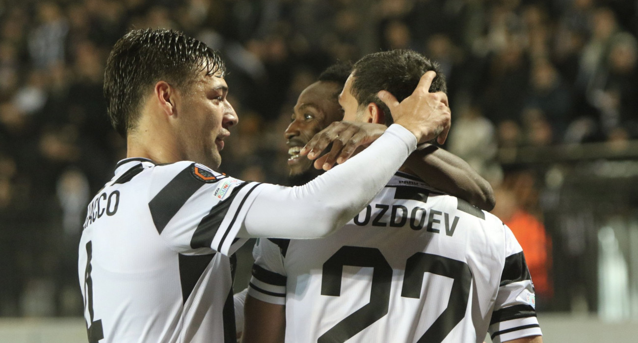 Οι ποδοσφαιριστές του ΠΑΟΚ πανηγυρίζουν / Πηγή: Eurokinissi