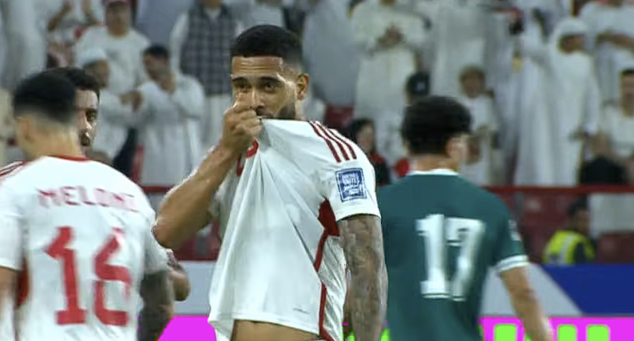 Παίκτης των Ηνωμένων Αραβικών Εμιράτων πανηγυρίζει / Screenshot