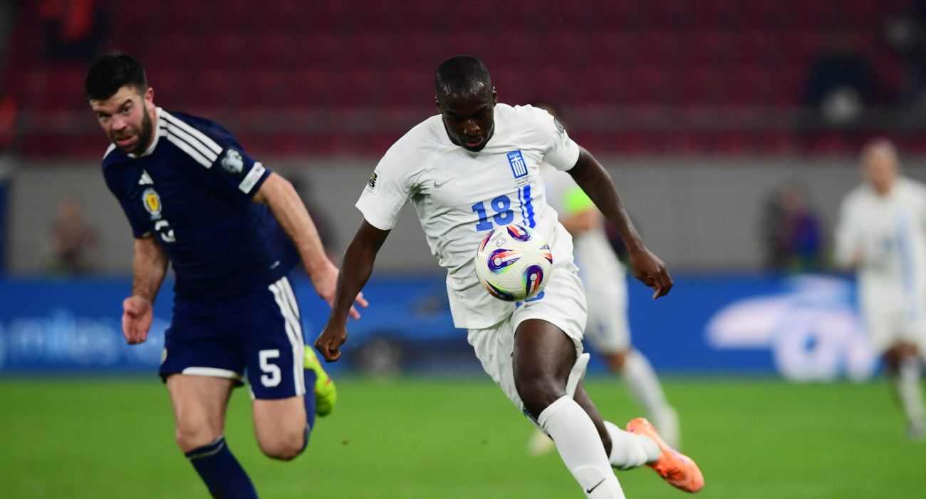 Ο Ανδρέας Τεττέη στο Ελλάδα-Σκωτία / Πηγή: Eurokinissi