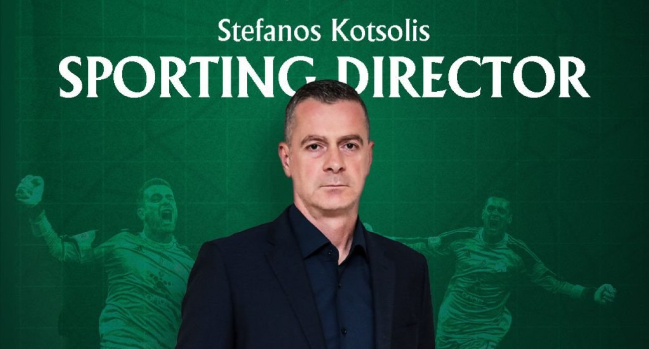Ο Στέφανος Κοτσόλης κατά τη παρουσίασή του από τον Παναθηναϊκό / Πηγή: pao.gr