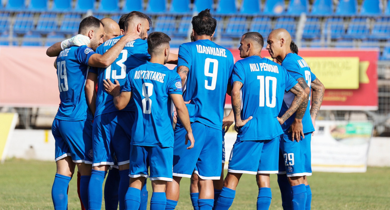 Οι ποδοσφαιριστές της ομάδας των Χανίων / Πηγή: Intime