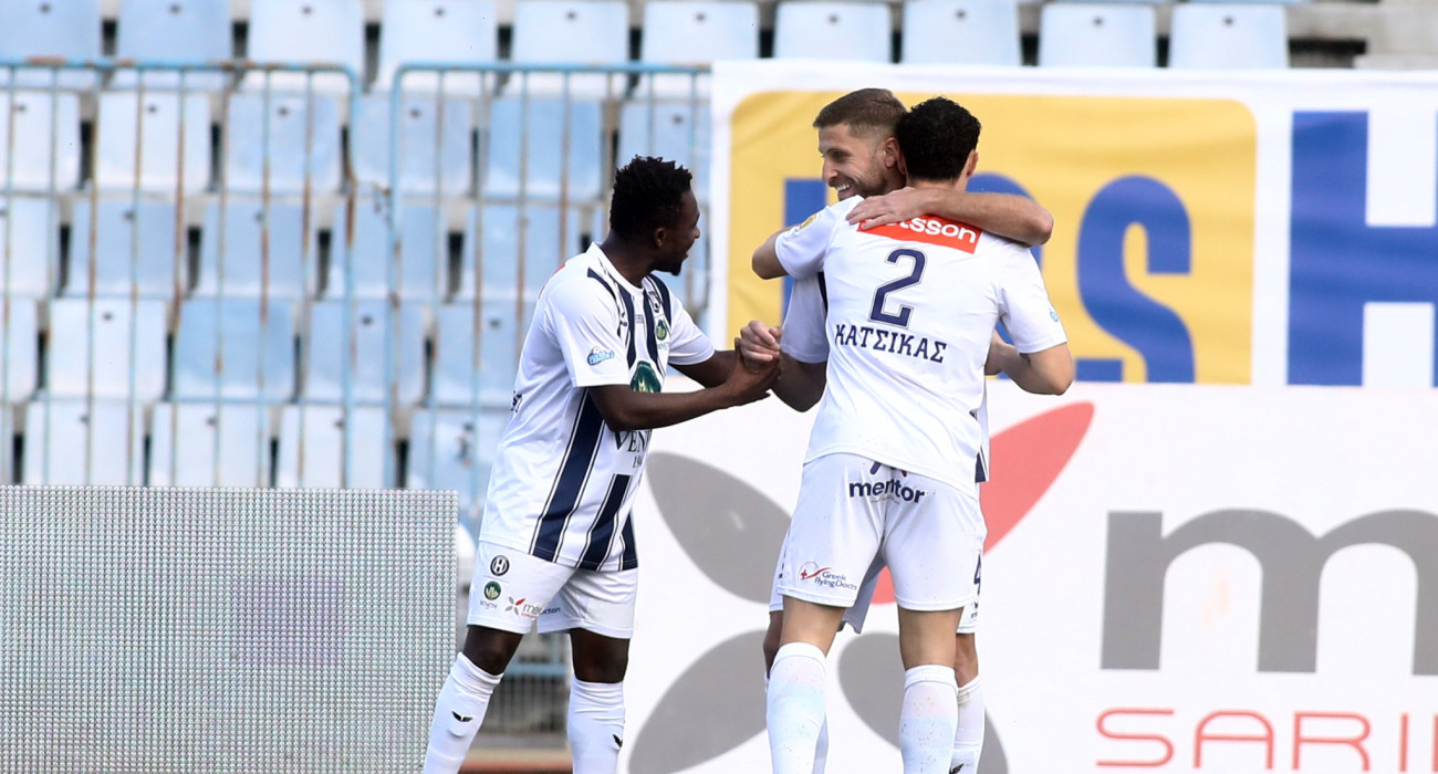 Οι παίκτες του Ηρακλή πανηγυρίζουν / Πηγή: Intime