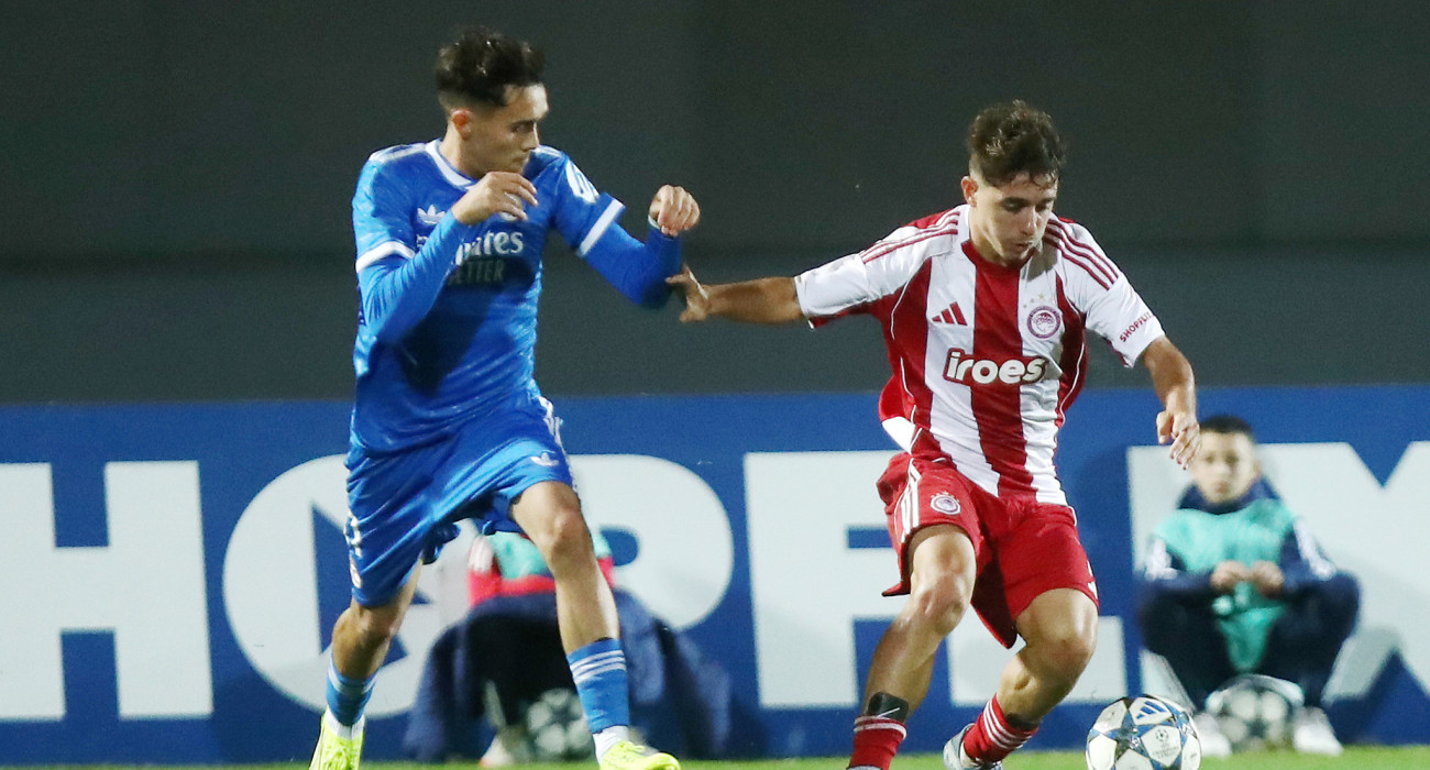 Στιγμιότυπο από την αναμέτρηση Ολυμπιακός Κ19 - Ρεάλ Μαδρίτης / Πηγή: