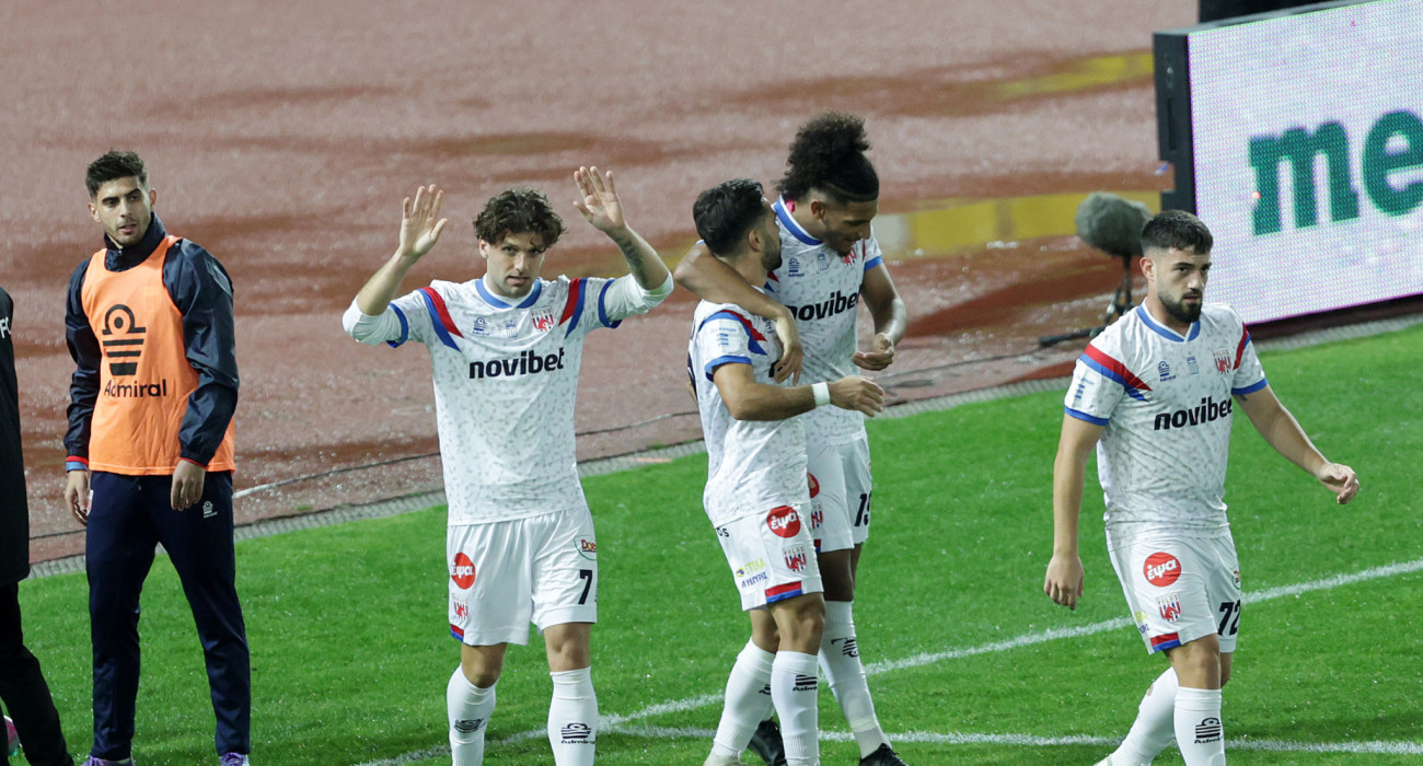 Οι παίκτες του Βόλου πανηγυρίζουν / Πηγή: Ιntime