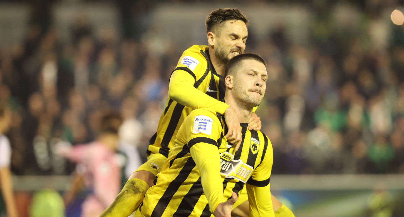 Ο Λούκα Γιόβιτς πανηγυρίζει στη Λεωφόρο / Πηγή: Intime